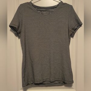 Denver Hayes Classic Black and White Striped Tee